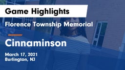 Florence Township Memorial  vs Cinnaminson  Game Highlights - March 17, 2021