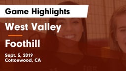 West Valley  vs Foothill  Game Highlights - Sept. 5, 2019