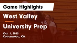West Valley  vs University Prep  Game Highlights - Oct. 1, 2019