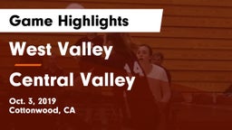 West Valley  vs Central Valley  Game Highlights - Oct. 3, 2019
