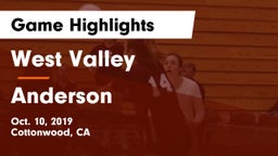 West Valley  vs Anderson  Game Highlights - Oct. 10, 2019