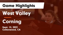 West Valley  vs Corning Game Highlights - Sept. 13, 2022