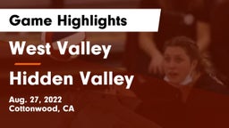 West Valley  vs Hidden Valley  Game Highlights - Aug. 27, 2022