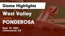 West Valley  vs PONDEROSA  Game Highlights - Sept. 23, 2023