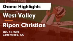 West Valley  vs Ripon Christian  Game Highlights - Oct. 14, 2023