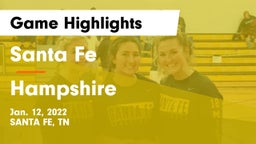 Santa Fe  vs Hampshire  Game Highlights - Jan. 12, 2022