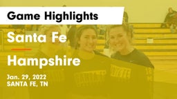 Santa Fe  vs Hampshire  Game Highlights - Jan. 29, 2022
