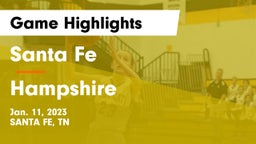 Santa Fe  vs Hampshire  Game Highlights - Jan. 11, 2023