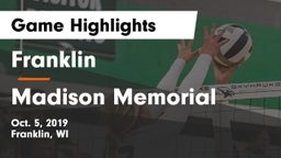 Franklin  vs Madison Memorial  Game Highlights - Oct. 5, 2019