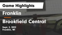 Franklin  vs Brookfield Central Game Highlights - Sept. 3, 2022