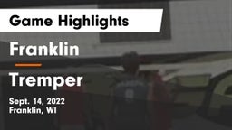 Franklin  vs Tremper Game Highlights - Sept. 14, 2022