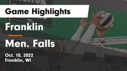 Franklin  vs Men. Falls Game Highlights - Oct. 10, 2022