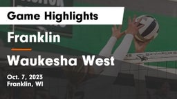 Franklin  vs Waukesha West  Game Highlights - Oct. 7, 2023
