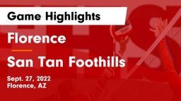 Florence  vs San Tan Foothills  Game Highlights - Sept. 27, 2022