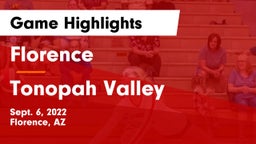 Florence  vs Tonopah Valley  Game Highlights - Sept. 6, 2022