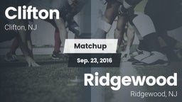 Matchup: Clifton  vs. Ridgewood  2016