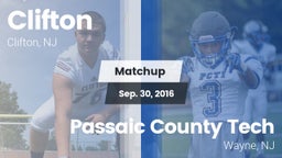 Matchup: Clifton  vs. Passaic County Tech  2016