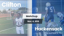 Matchup: Clifton  vs. Hackensack  2016