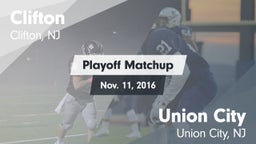 Matchup: Clifton  vs. Union City  2016