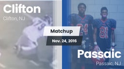 Matchup: Clifton  vs. Passaic  2016