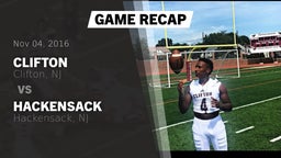 Recap: Clifton  vs. Hackensack  2016