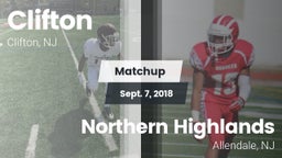 Matchup: Clifton  vs. Northern Highlands  2018