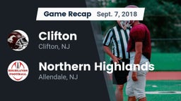 Recap: Clifton  vs. Northern Highlands  2018