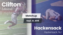 Matchup: Clifton  vs. Hackensack  2018