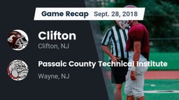 Recap: Clifton  vs. Passaic County Technical Institute 2018