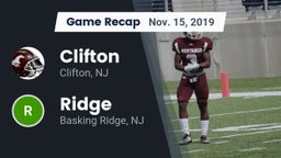 Recap: Clifton  vs. Ridge  2019