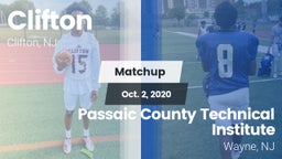 Matchup: Clifton  vs. Passaic County Technical Institute 2020