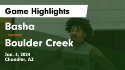 Basha  vs Boulder Creek  Game Highlights - Jan. 3, 2024