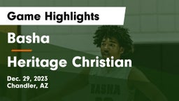Basha  vs Heritage Christian   Game Highlights - Dec. 29, 2023