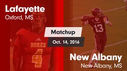 Matchup: Lafayette High vs. New Albany  2016