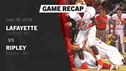 Recap: Lafayette  vs. Ripley  2016