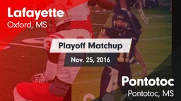 Matchup: Lafayette High vs. Pontotoc  2016