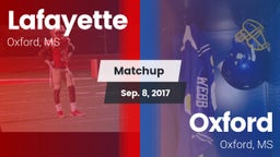 Matchup: Lafayette High vs. Oxford  2017