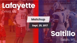 Matchup: Lafayette High vs. Saltillo  2017