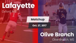 Matchup: Lafayette High vs. Olive Branch  2017