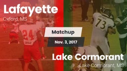 Matchup: Lafayette High vs. Lake Cormorant  2017