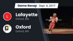 Recap: Lafayette  vs. Oxford  2017