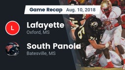 Recap: Lafayette  vs. South Panola  2018