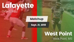 Matchup: Lafayette High vs. West Point  2018
