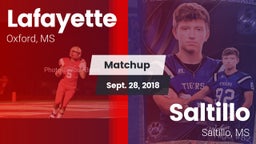 Matchup: Lafayette High vs. Saltillo  2018