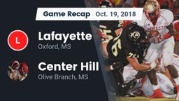 Recap: Lafayette  vs. Center Hill  2018