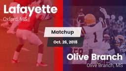 Matchup: Lafayette High vs. Olive Branch  2018