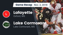 Recap: Lafayette  vs. Lake Cormorant  2018