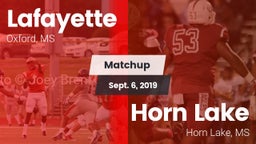 Matchup: Lafayette High vs. Horn Lake  2019