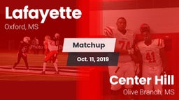 Matchup: Lafayette High vs. Center Hill  2019