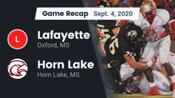Recap: Lafayette  vs. Horn Lake  2020